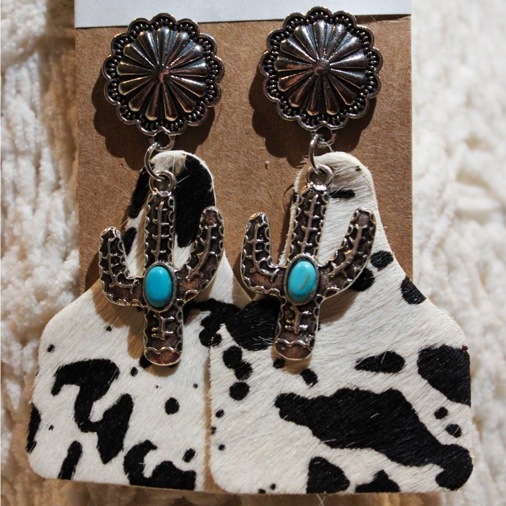 NEW Cowhide Earrings!!